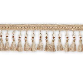 Beaded Tassel Fringe Trim SV579948 Ivory 1