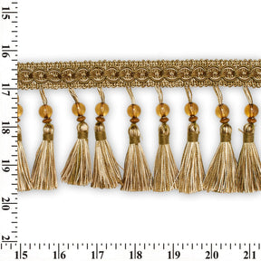 Beaded Tassel Fringe Trim SV579949 Bronze 3