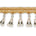 Dual Beaded Rhinestone Tassel Fringe Trim SV579953 Yellow 1