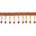 Large Teardrop Beaded Rhinestone Tassel Fringe Trim SV579955 Rust 1