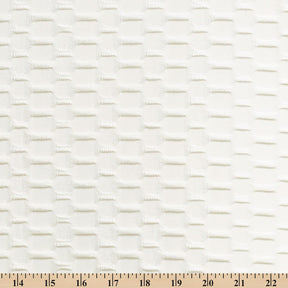 Honeycomb Bubble Jacquard Performance Knit Fabric SV579988 Ivory 3