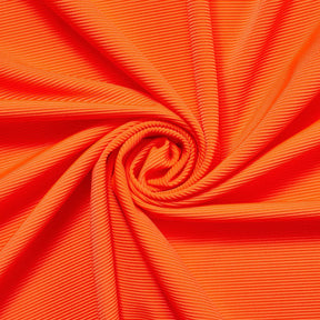 Performance Rib Knit Fabric SV580101 Neon Orange 1