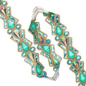 Diamond Resin Rhinestone Iron On Trim SV580166 3