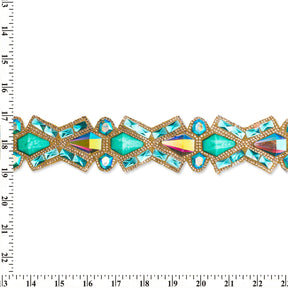 Diamond Resin Rhinestone Iron On Trim SV580166 4