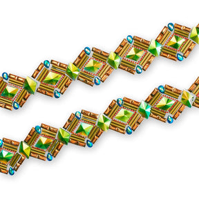 Geometric Resin Rhinestone Iron On Trim SV580167 1