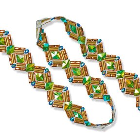 Geometric Resin Rhinestone Iron On Trim SV580167 3