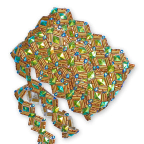 Geometric Resin Rhinestone Iron On Trim SV580167 2