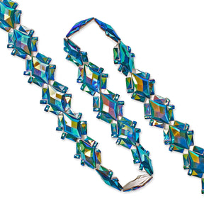 Lozenge Resin Rhinestone Iron On Trim SV580168 Blue 3