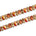 Oval Resin Rhinestone Iron On Trim SV580171 Orange 1