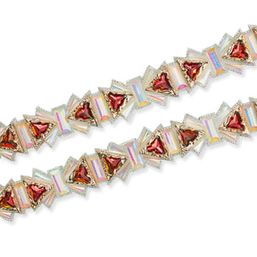 Triangular Resin Rhinestone Iron On Trim SV580174 1
