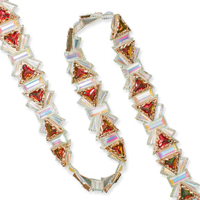 Triangular Resin Rhinestone Iron On Trim SV580174 3