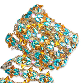 Northstar Resin Rhinestone Iron On Trim SV580178 2