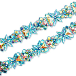 Aquatic Resin Rhinestone Iron On Trim SV580179 1
