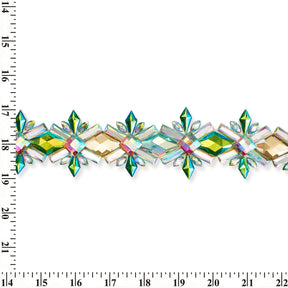 Embellished Resin Rhinestone Iron On Trim SV580180 4