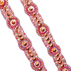 Circular Resin Rhinestone Iron On Trim SV580185 1