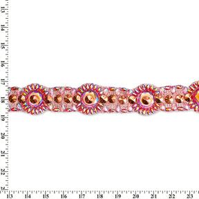 Circular Resin Rhinestone Iron On Trim SV580185 4