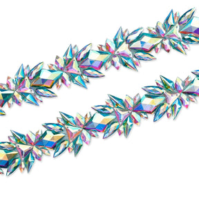 Icy Resin Rhinestone Iron On Trim SV580188 Aqua 1
