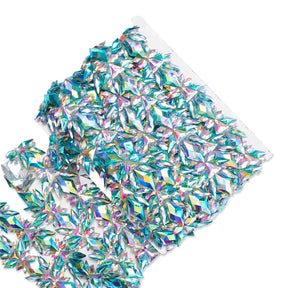 Icy Resin Rhinestone Iron On Trim SV580188 Aqua 2