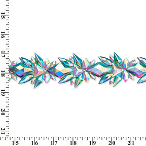 Icy Resin Rhinestone Iron On Trim SV580188 Aqua 4