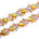 Icy Resin Rhinestone Iron On Trim SV580189 Gold 1