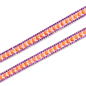 Chain Resin Rhinestone Iron On Trim SV580190 Orange 1
