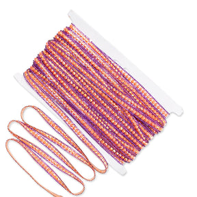 Chain Resin Rhinestone Iron On Trim SV580190 Orange 2
