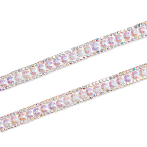 Chain Resin Rhinestone Iron On Trim SV580191 White 1