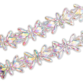 Butterfly Resin Rhinestone Iron On Trim SV580194 1