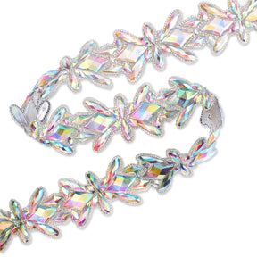 Butterfly Resin Rhinestone Iron On Trim SV580194 2