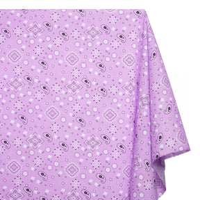 Paisley Print Bandana Broadcloth Fabric SV580195 Lavender 1