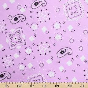 Paisley Print Bandana Broadcloth Fabric SV580195 Lavender 3