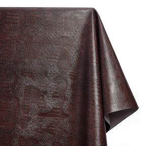 Ottertex Snakeskin Vinyl Leather Fabric SV580210 Brown Image A1