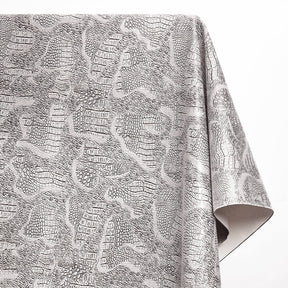 Ottertex Snakeskin Vinyl Leather Fabric SV580212 White Image A1
