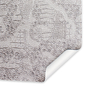 Ottertex Snakeskin Vinyl Leather Fabric SV580212 White Image A5