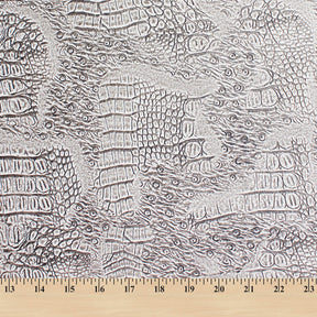 Ottertex Snakeskin Vinyl Leather Fabric SV580212 White Image A9