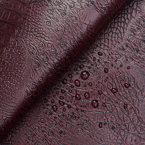 Ottertex Snakeskin Vinyl Leather Fabric SV580214 Wine Image A4