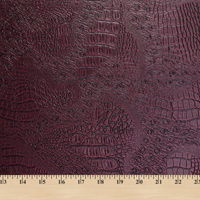 Ottertex Snakeskin Vinyl Leather Fabric SV580214 Wine Image A9