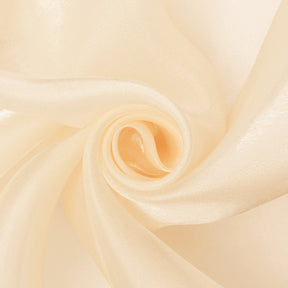 Polyester Satin Face Liquid Organza Fabric SV580217 Beige 1