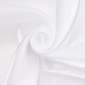 Polyester Satin Face Liquid Organza Fabric SV580229 White 1