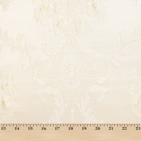 Chateau Damask Upholstery Jacquard Fabric SV580281 Ivory / Ivory 4