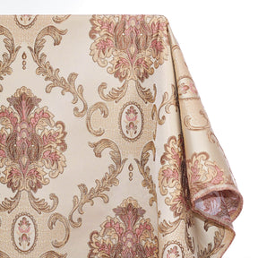 Chateau Damask Upholstery Jacquard Fabric SV580283 Rose Gold / Pink 1
