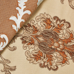 Chateau Damask Upholstery Jacquard Fabric SV580284 Bronze / Rust 3