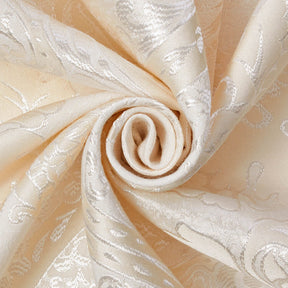 Venetian Damask Extra Wide Brocade Upholstery Jacquard Fabric SV580286 Beige / Off White 4