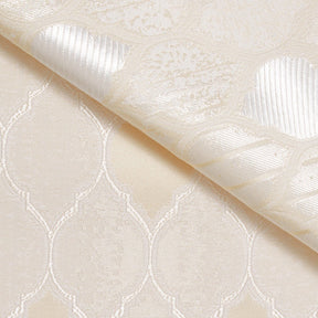 Trellis Extra Wide Brocade Upholstery Jacquard Fabric SV580287 Beige / Off White 5