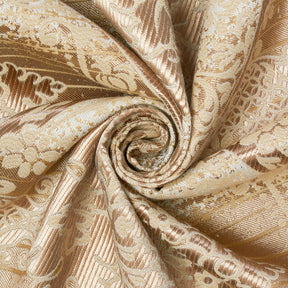 Venetian Damask Extra Wide Brocade Upholstery Jacquard Fabric SV580289 Bronze / Off White 3