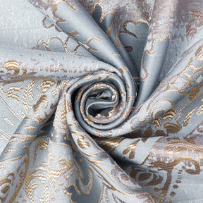 Venetian Damask Extra Wide Brocade Upholstery Jacquard Fabric SV580290 Blue / Gold 4