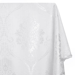 Venetian Damask Extra Wide Brocade Upholstery Jacquard Fabric SV580291 White / White 1