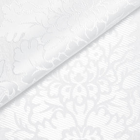 Venetian Damask Extra Wide Brocade Upholstery Jacquard Fabric SV580291 White / White 5