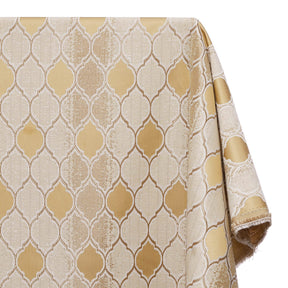 Trellis Extra Wide Brocade Upholstery Jacquard Fabric SV580293 Bronze / Off White 2