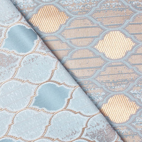 Trellis Extra Wide Brocade Upholstery Jacquard Fabric SV580294 Blue / Gold 5